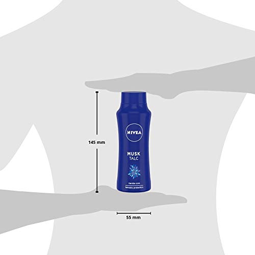 NIVEA Talcum Powder for Men & Women, Musk, For Gentle Fragrance & Reliable Protection Against Body Odour,100 g (Pack of 1)