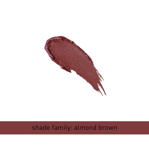 Plum Velvet Haze Matte Lipstick with SPF 30 | Powder Matte Finish | Highly Pigmented | With Ceramides | 11 Addictive Almond