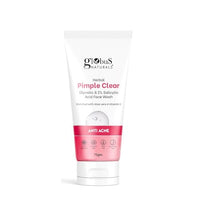 Globus Naturals Herbal Pimple Clear Glycolic & 1% Salicylic Acid Face Wash, Enriched With Orange & Almond, For Oily & Acne Prone Skin, 75 gm