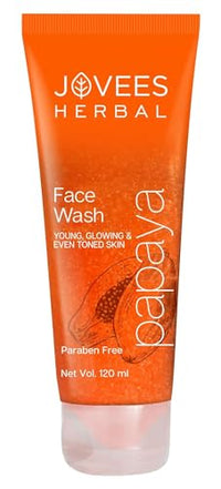 Jovees Herbal Papaya Face Wash For Brightening and Glowing Skin And Saffron & Bearberry Fairness Face Cream |Whitening and Depigmentation For All Skin Types