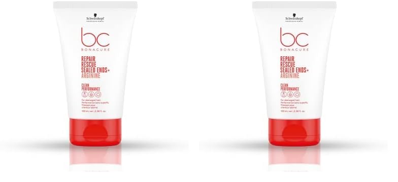 Schwarzkopf Professional Bonacure Repair Rescue Sealed Ends With Arginine For Preventing Split Ends, 100Ml - Liquid (Pack of 2)