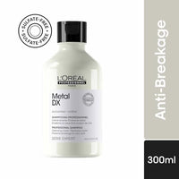 L’Oréal Professionnel Metal DX Anti-Metal Sulfate-Free Cleansing Cream Shampoo - 300ml | Professional Shampoo for Less Breakage, Get Strong & Shiny Hair | With Glicoamine | For Men & Women
