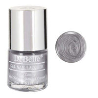 DeBelle Gel Nail Polish Chrome Silver (Metallic Silver Nail Paint)|Non UV - Gel Finish |Chip Resistant | Seaweed Enriched Formula| Long Lasting|Cruelty and Toxic Free| 8ml