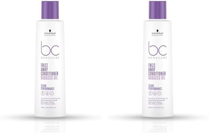 Schwarzkopf Professional Bonacure Frizz Away Fresh Conditioner With Babassu Oil-200 Ml,1 Count (Pack of 2)