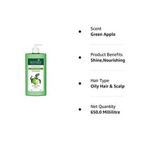 Biotique Green Apple Shine & Gloss Shampoo & Conditioner| Promotes Healthy, Shiny and Glossy Hair | Nourishes Scalp | Makes Hair Soft & Smooth |100% Botanical Extracts| All Skin Types | 650ml