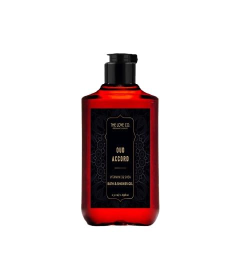 THE LOVE CO Oud Gift Kit Collection: Indulge in Shower Gels | Opulent Bathing Experience | Ideal Birthday & Special Occasion Hamper | Pack of 4