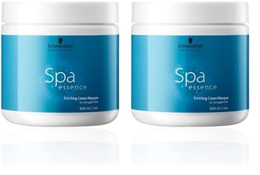 Schwarzkopf Professional Spa Essence Enriching Fresh Masque | For Damaged, Dull Hair | 500 Millilitre (Pack of 2)