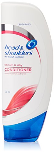 Head & Shoulders , Anti Dandruff Conditioner, Smooth & Silky For Frizzy, Dry & Chemically Treated Hair (Fresh), 170Ml,1 Count