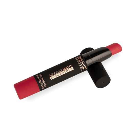 INSHINE Absolute Matte Lipstick - Long-lasting, Transfer-resistant, Velvety Matte Finish with Intense Color, Up to 12 Hours Wear | Perfect for Sophisticated Lips - RUBY RED