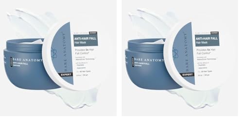 Bare Anatomy Anti-Hair Fall Mask | Provides 5X Hair Fall Control | For Hair Fall | Suitable For All Hair Types | Enriched with Adenosine and Peptides | 250 ml (Pack of 2)