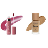 MARS Drip Lip Mist for Women (4.5 ml) (02-Mulberry Drip) High Coverage Liquid Matte Found Foundation For All Skin Types | Blemish Free & Blendable Foundation For Makeup (40Ml) (Shade-07), 1 Count