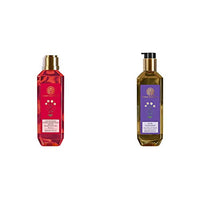 Forest Essentials Ayurvedic Bhring Raj Herb Enriched Head Massage Oil, 200ml & Forest Essentials Hair Cleanser, Amla, Honey and Mulethi, 200ml