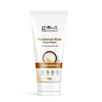 Globus Naturals Radiance Rice Face Wash, Enriched With Green Tea, For Skin Brightening, Suitable For All Skin Types, 75 gm