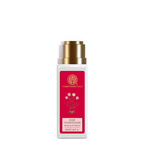 Forest Essentials Ayurvedic Bhring Raj Herb Enriched Head Massage Oil, 200ml & Forest Essentials Hair Conditioner Bhringraj and Shikakai, 50ml