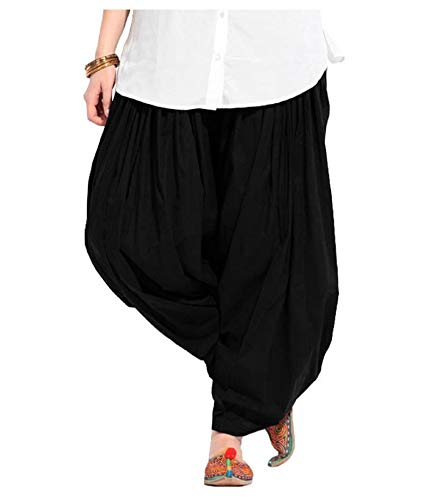 Prabha Creations Cotton patiyala salwar combo pack for women free size four colors white, black, maroon and beige