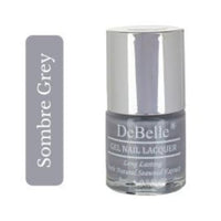 DeBelle Gel Grey Nail Polish-Grey (Sombre Grey) 8ml Enriched With Natural Seaweed Extract, Cruelty Free, Toxic Free (Glossy Finish).