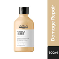L'Oréal Professionnel Absolut Repair Shampoo for Dry & Damaged Hair - 300ml | Professional shampoo for Strengthening and Repairing Hair, With Protein & Omega-9, For Men & Women