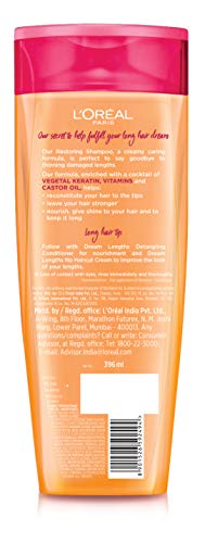L'Oreal Paris Shampoo, Nourishes, Repair & Shine, For Long and Lifeless Hair, Dream Lengths, 340 ml