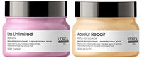 L’Oréal Professionnel Liss Unlimited Hair Mask, Serie Expert, 250gm & L'Oréal Professionnel Absolut Repair Hair Mask, Serie Expert, 250Gm