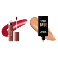 MARS Drip Lip Mist for Women (4.5 ml) (03-Rosewood Drip) BB Cream Lightweight Foundation | Blendable BB Cream for Women | Colour Correction for All Skin Types (30 ml) (Biscuit)