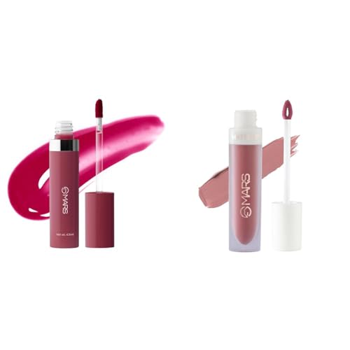 MARS Drip Lip Mist for Women (4.5 ml) (08-Plum Drip) Matte Liquid Lip Color | Long Lasting | Non-Transfer & Waterproof Lipstick for Women (4.5 ml) (03-Blow a Kiss)