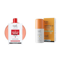 Chemist At Play 1% Salicylic Acid Body Wash 236ml Prevents Body Acne, Bumpy Skin & Deep Cleanses Skin + UnderArm Roll-On Deodorant with 5% AHA, Lactic Acid & 1% Mandelic Acid Vegan | SLS Free | 40ml