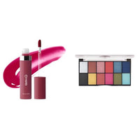 MARS Drip Lip Mist for Women (4.5 ml) (08-Plum Drip) 12 Shades Dance of Joy Eyeshadow Palette | Highly Pigmented and Blendable | Multicolor | Matte and Shimmer Finish (13.2g) (03-Multicolor)