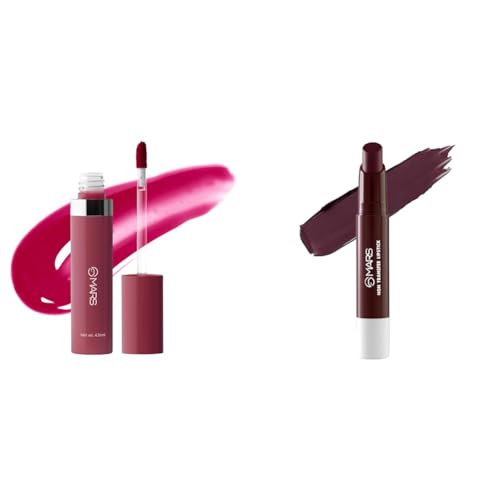 MARS Drip Lip Mist for Women (4.5 ml) (08-Plum Drip) Matte Super Stay Lipstick | Up to 12 Hours Long Lasting | Smudge Proof and Waterproof Lipstick for Women (2.6 gm) (18-MYSTICAL)