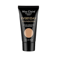 Miss Claire Professional Makeup Everyday Foundation Natural Weightless Foundation 30ml Cream (MT-01 Classic Tan)