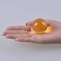 LONGWIN 40mm(1.6 inch) Solid Mini Fengshui Crystal Ball Healing Crystals(Yellow) Yellow