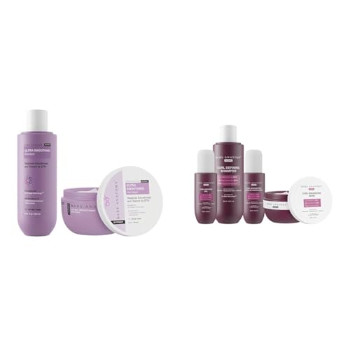 Bare Anatomy Ultra Smooth Shampoo + Hair Mask 250ml Curl Defining Shampoo + Hair Mask + Leave-In Conditioner + Gel 250ml + 250g + 140ml + 140ml