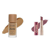 MARS High Coverage All Skin Type Liquid Matte Foundation | Blemish Free & Blendable Foundation for Makeup (40ml) (SHADE-08) Creamy Matte Long Lasting Lipstick for Women (3.2 gm) (20-Grapeful Ghoomar)