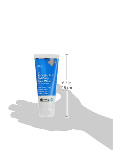 The Derma Co 1% Salicylic Acid Gel Face Wash With Salicylic Acid & Witch Hazel For Active Acne - 100 Ml(Dermaco) (Pack of 2)