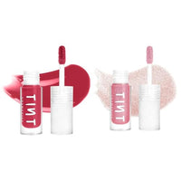 Tint Cosmetics 2.5ml Set of 2 Lipgloss, Red & Rose Gold, Non Sticky, Hydrating, Light Weight, Long Lasting, High Shine & Soft Natural Liquid Lip Gloss For Girl & Women (Berry Pink & Pixie Dust)