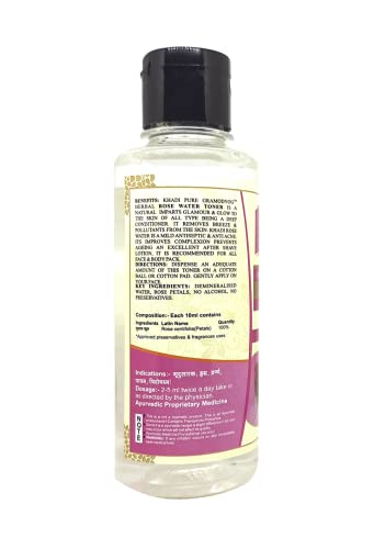Khadi Pure Herbal Rose Water, 210 ml