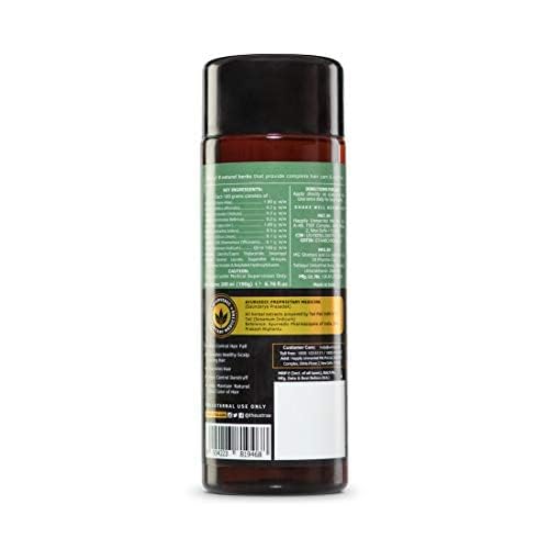 Ustraa Ayurvedic Hair Oil 200ml - with 8 Natural Herb extracts, With Red Onion,Bhringaraj, Amla & Neem | & Anti-Dandruff Shampoo 250ml - With Climbazole, Ginger & Tea Tree Oil, Controls Dandruff