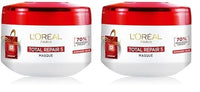L'Oreal Paris Hair Mask, For Damaged and Weak Hair, With Pro-Keratin + Ceramide, Total Repair 5, 200ml (Pack of 2)