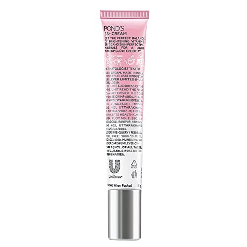 POND'S BB+ Cream, Instant Spot Coverage + Light Make-up Glow, Natural 18g