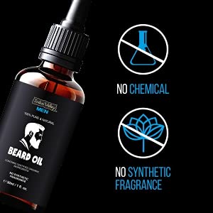INDUS VALLEY men 100% Pure and Natural Beard Oil, Contains Certified Organic Ingredients - (30ml)