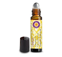 Deve Herbes Lemon Essential Oil (Citrus limonum) Pre Diluted Ready to Use Roll-on Blend for Aromatherapy and Topical Skin Application for Kids and Adults 10ml
