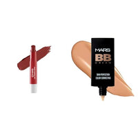 MARS Matte Super Stay LipstickLipstick for Women (2.6 gm) (05-MAJESTIC) BB Cream Lightweight Foundation | Blendable BB Cream for Women | Colour Correction for All Skin Types (30 ml) (Biscuit)