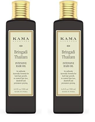 Kama Ayurveda Bringadi Intensive Hair Treatment Oil, 200ml(Hair Oil) (Pack of 2)
