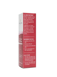 Be Soulfull Rose Elixer 100% pure Rose water Mist - 100ml/1.76 Fl Rich in antioxidants, it soothes, calms, and balances skin. Suitable for all types, it hydrates & moisturises the skin. 100ml/1.76 Fl oz