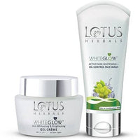 WhiteGlow Fresh Morning Routine Combo | Gel Cream & Face Wash | Oil Control | SPF 25 | PA +++ | 90g