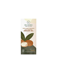 Juicy Chemistry Argan Oil, 30 ml | Pure, Cold-pressed & Organic Argan Oil for Moisturising Skin & Managing Dry, Frizzy Hair | Ecocert Certified Organic for Men & Women | Cruelty-free & 100% Vegan