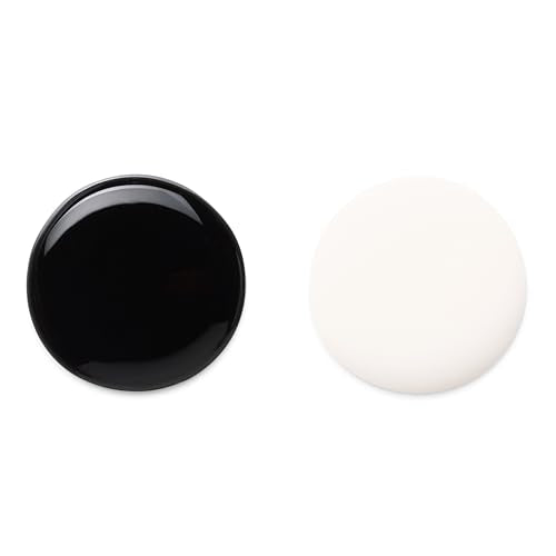 Typsy Beauty 2 In 1 Gel Nail Polish | Black & White | Quick Drying | Glossy Finish | Long Lasting | Chip Resistant |10 ml