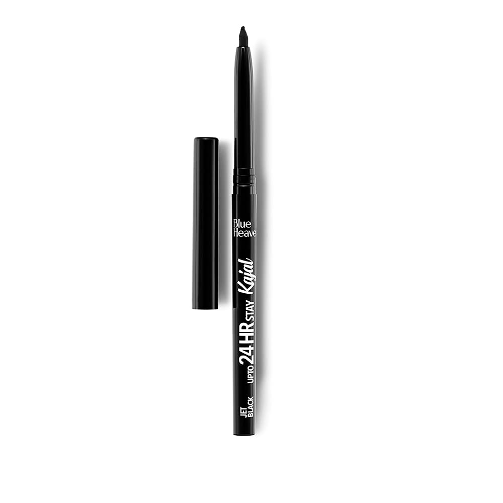 Blue Heaven Dip & Twist Nail Paint Remover, 40 ml & Blue Heaven Up to 24HR Stay Kajal, Jet Black, 0.31gm