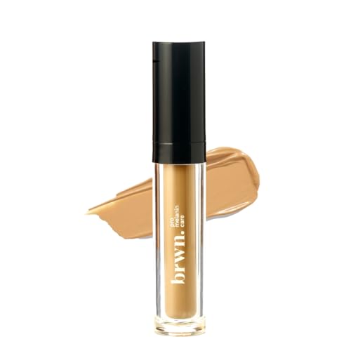 brwn. pro melanin care Hd Perfecting Concealer Cream For Face Makeup|For All Indian Skin Tones|Lightweight,Full Coverage,Waterproof Matte Finish|Dark Circles And Blemishes Eraser|06 Sandal