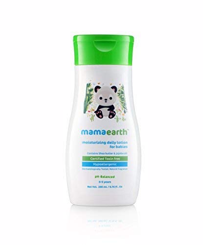 Mamaearth Daily Moisturizing Lotion, 200ml & Fruit Based Nourishing Clear Bathing Bar Baby Soap With Glycerine, For Kids 75 Gram X 5
