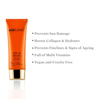 O3+ Agelock SPF 40 Multi-Vitamin UVA/UVB PA+++ with Flower and Herb Extracts (75gm)
